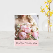 Bride Wedding Kaart (Gele Bloem)