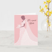 Bride Wedding Kaart (Gele Bloem)