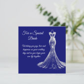 Bride Wedding Kaart (Staand voorkant)