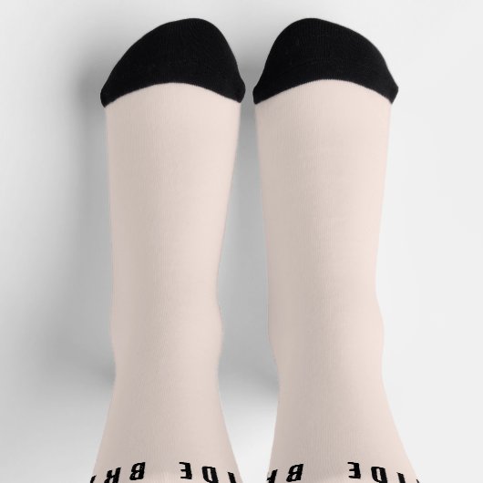 Bride Wedding Party Pink en Black Socks Sokken (Top)
