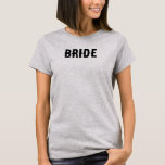 Bride Wedding Party T-shirt<br><div class="desc">Western zadel bruid bruiloft partij T-shirt.</div>