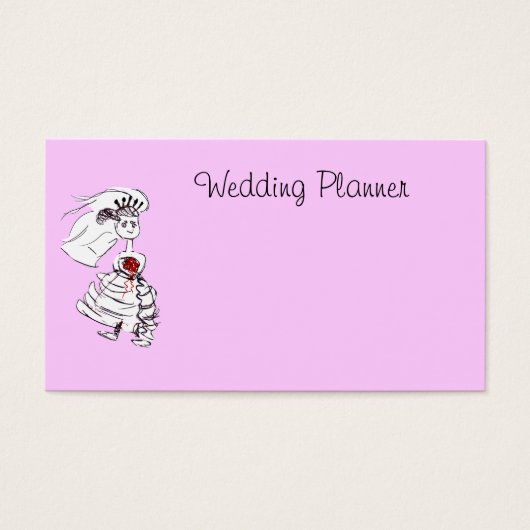 Bride Wedding Planner Visitekaartje (Voorkant)