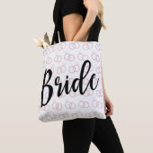 Bride Wedding Ring Pattern Canvas tas (Dichtbij)