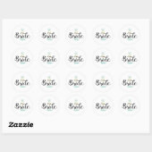 Bride Wedding Ring Ronde Sticker (Vel)