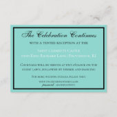 Bride & Wedding Suite Modern Reception Informatiekaartje (Voorkant)