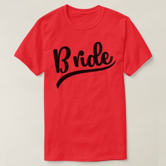 Bride Wedding T-shirt (Design voorkant)