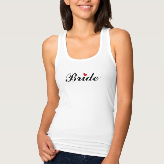 Bride Wedding Vrijgezellenfeest Bachelorette Party Tanktop (Voorkant)
