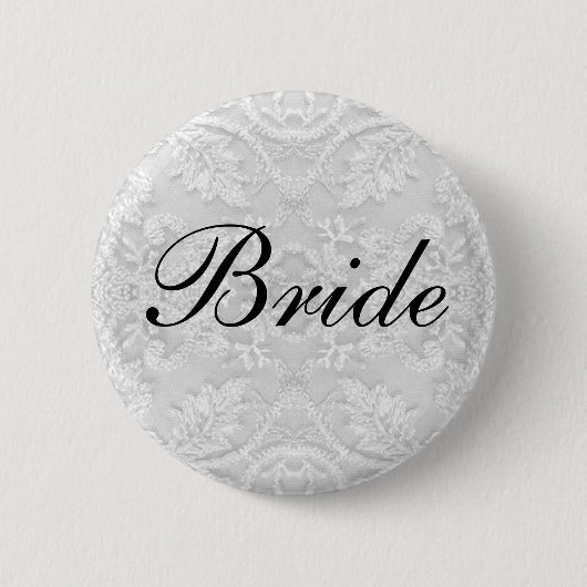 Bride Wedding White Ronde Button 5,7 Cm (Voorkant)