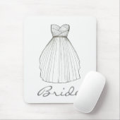 BRIDE White Bridal Gown Wedding Princess Dress Muismat (Met muis)