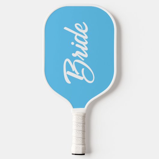 Bride White Lace Print Pickleball Paddle (Achterkant)