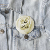 Bride (White Rose) Ronde Button 7,6 Cm (In situ)