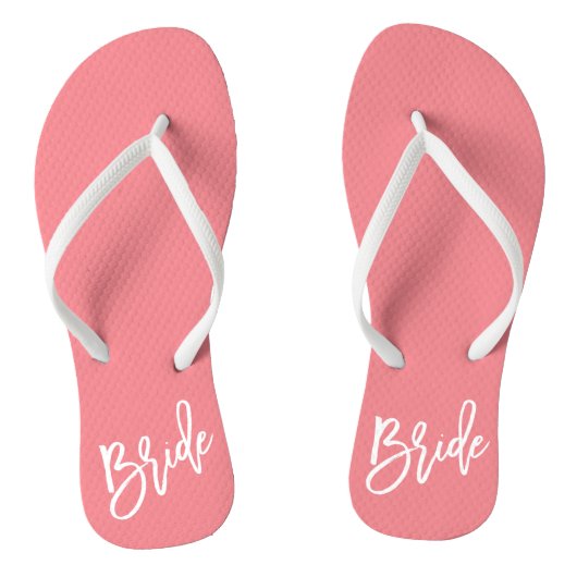 Bride White-script Teenslippers (Voetbed)