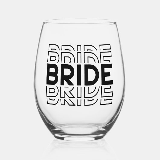 Bride Wijnglas Zonder Voet (Voorkant)