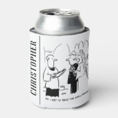 Bride wil de Kleine Cartoon van de Druk controlere Blikjeskoeler (Blikje Voorkant)