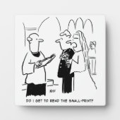 Bride wil de Kleine Cartoon van de Druk controlere Fotoplaat (Voorkant)