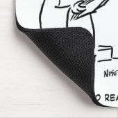 Bride wil de Kleine Cartoon van de Druk controlere Muismat (Hoek)