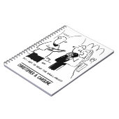 Bride wil de Kleine Cartoon van de Druk controlere Notitieboek (Linkerzijde)