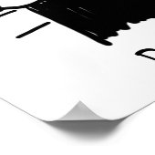 Bride wil de Kleine Cartoon van de Druk controlere Poster (Hoek)