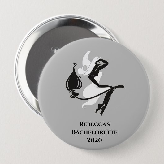 Bride Witch Halloween Cocktail Bachelorette Ronde Button 4,0 Cm (Voorkant /achterkant)