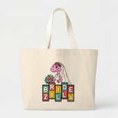 Bride Zilla Retro Grote Tote Bag (Voorkant)
