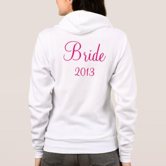 Bride Zip-up Hoodie (Achterkant)