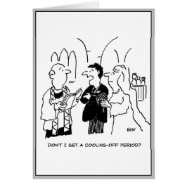 Bridegroom wil een afkoelingsperiode