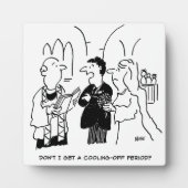 Bridegroom wil een afkoelingsperiode fotoplaat (Voorkant)