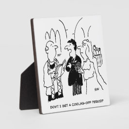 Bridegroom wil een afkoelingsperiode fotoplaat