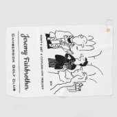 Bridegroom wil een afkoelingsperiode golfhanddoek (Horizontaal)