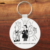 Bridegroom wil een afkoelingsperiode. Grappig Sleutelhanger (Voorkant)