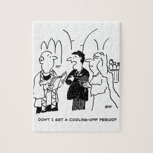 Bridegroom wil een afkoelingsperiode legpuzzel (Verticaal)