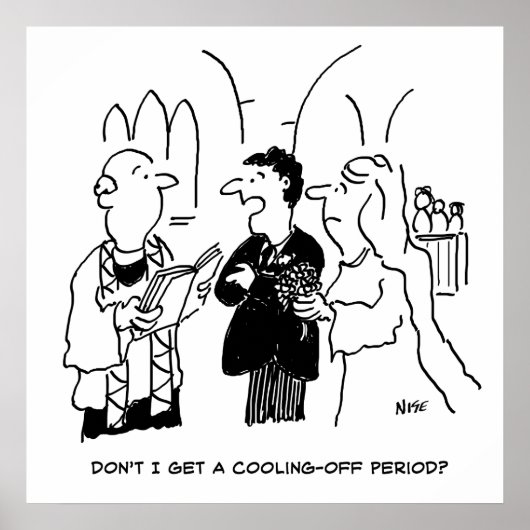 Bridegroom wil een afkoelingsperiode poster (Voorkant)