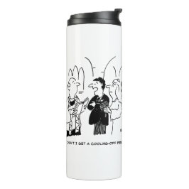 Bridegroom wil een kookperiode thermische trommel thermosbeker