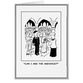 Bridegroom wil "het publiek vragen".