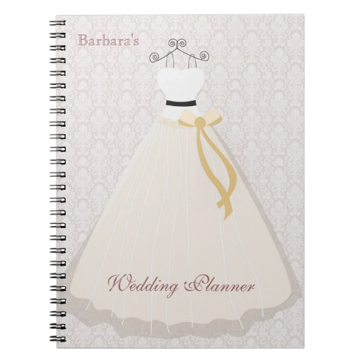 Bridejurk silhouette Wedding Planner-laptop Notitieboek (Voorkant)