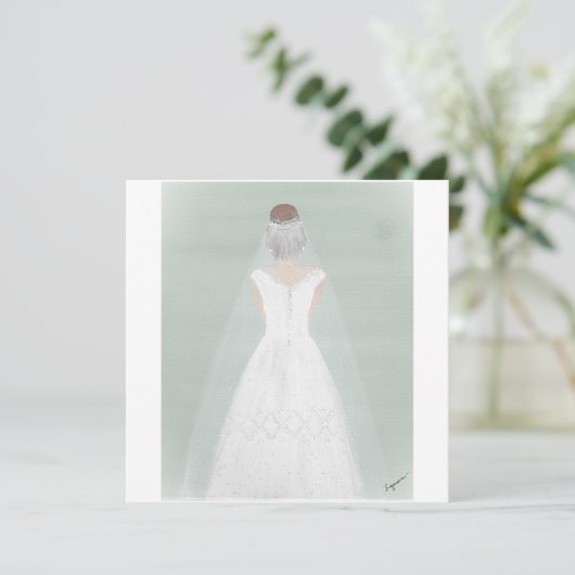 Bridekaart (Staand voorkant)