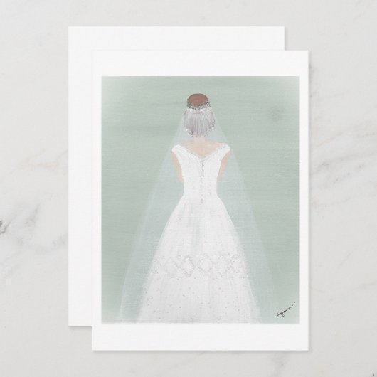 Bridekaart Kaart (Voorkant / Achterkant)