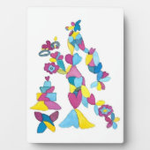 Bridekarikatuur op een 5x7 Easel-Backed Lijst Fotoplaat (voorkant)