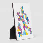 Bridekarikatuur op een 5x7 Easel-Backed Lijst Fotoplaat (Zijkant)