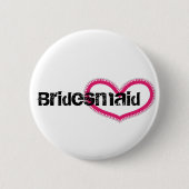 Bridemaid - Gepersonaliseerd Ronde Button 5,7 Cm (Voorkant)