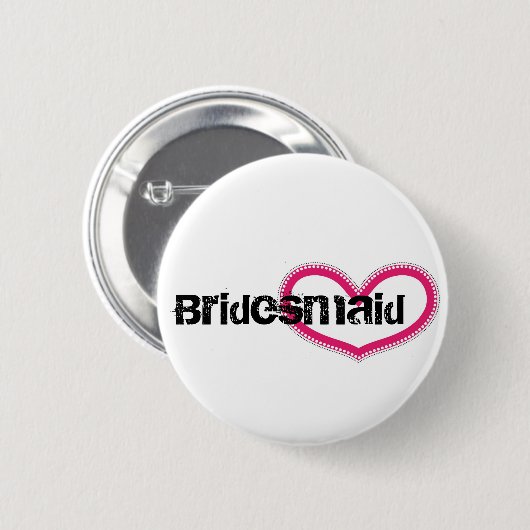 Bridemaid - Gepersonaliseerd Ronde Button 5,7 Cm (Voorkant /achterkant)