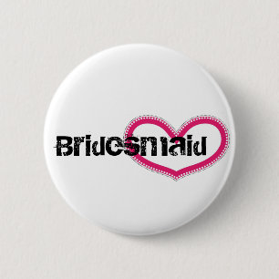 Bridemaid - Gepersonaliseerd Ronde Button 5,7 Cm