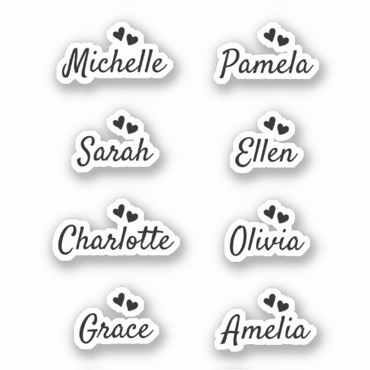 Bridemaids Gift-box Custom-Cut Vinyl Sticker (Voorkant)