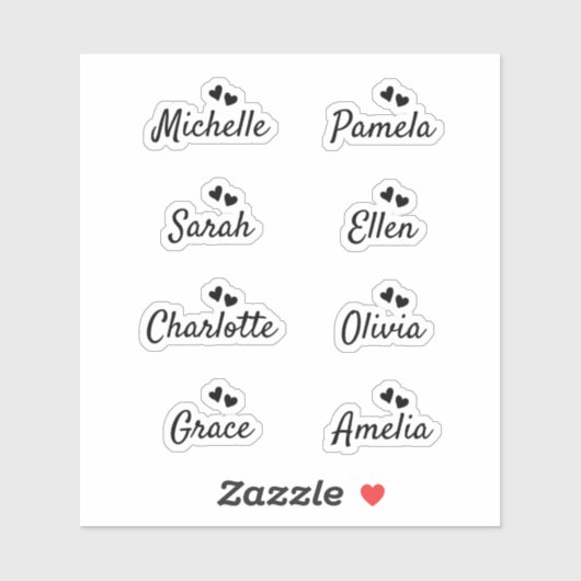 Bridemaids Gift-box Custom-Cut Vinyl Sticker (Vel)