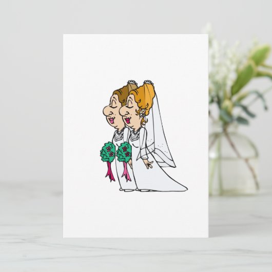 Briden die langs de Aisle lopen Kaart (Staand voorkant)