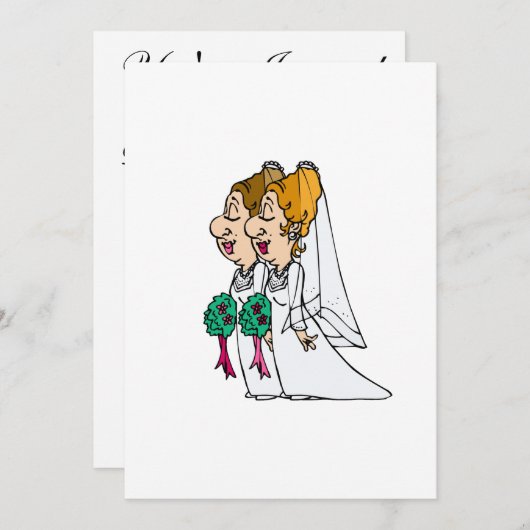 Briden die langs de Aisle lopen Kaart (Voorkant / Achterkant)