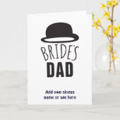  briden vader van de Bedankt van de Bride Kaart (Gele Bloem)