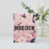 bridepersoneel briefkaart (Staand voorkant)