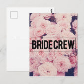 bridepersoneel briefkaart (Voorkant / Achterkant)