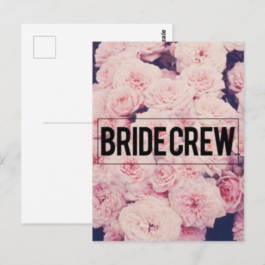 bridepersoneel briefkaart (Voorkant / Achterkant)